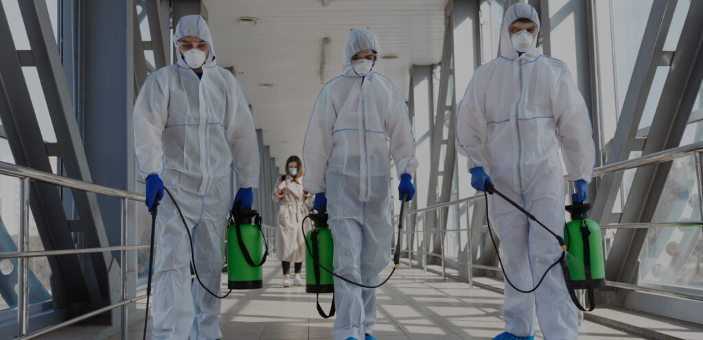 specialist in hazmat suits cleaning disinfecting c